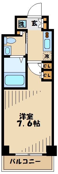 プラウドフラット登戸の間取り写真