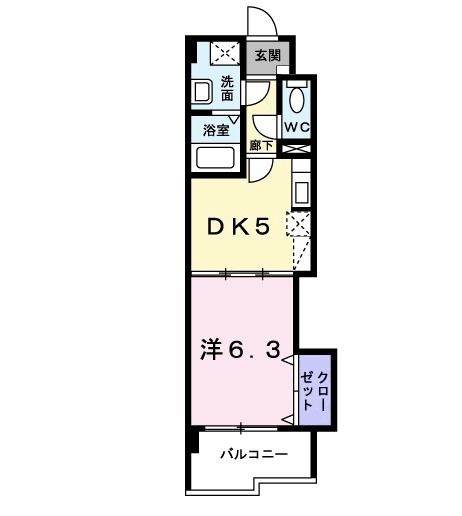 アンソレイエの間取り写真