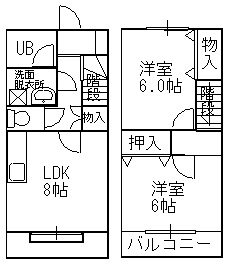 田方郡函南町間宮のマンションの間取り