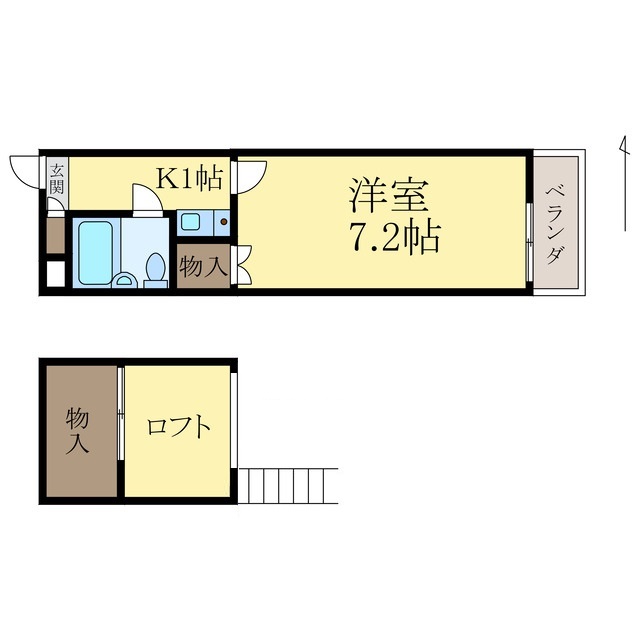 ロイヤルコート市小路の間取り