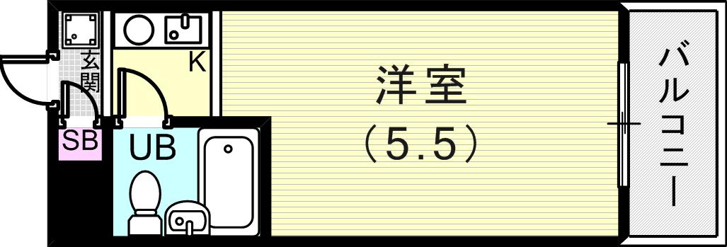 ライオンズマンション三宮の間取り