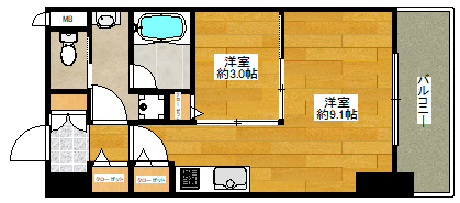 小西マンションの間取り