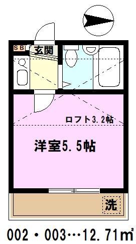 東京都足立区六月１（アパート）の賃貸物件の間取り