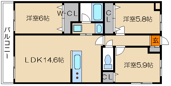 コンフォート下鴨の間取り