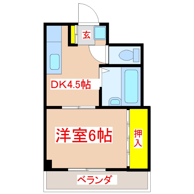 騎射場山元マンションの間取り