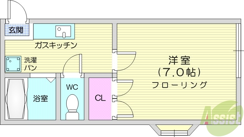 ホワイトキャッスル11番館の間取り