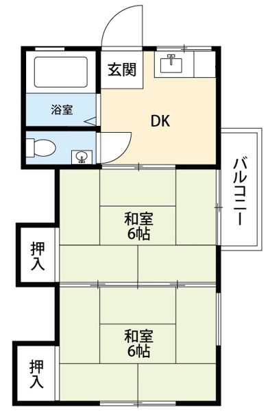 ハイツ清水の間取り