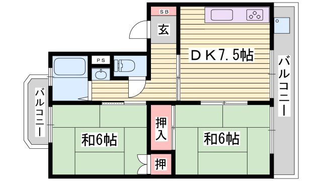 日山マンションの間取り