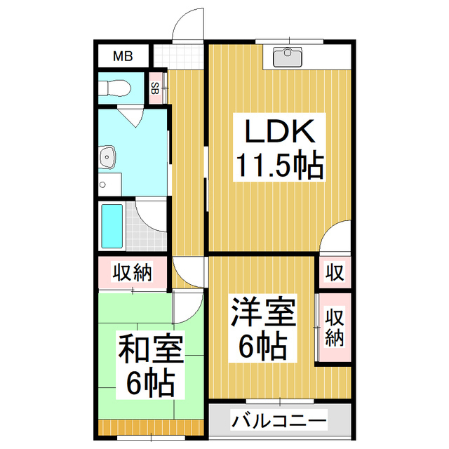 クレイドル長加の間取り