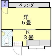 池真志アパート２棟の間取り