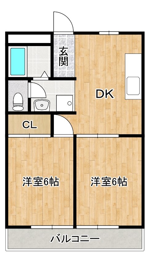 グランドール野洲（旧館）の間取り