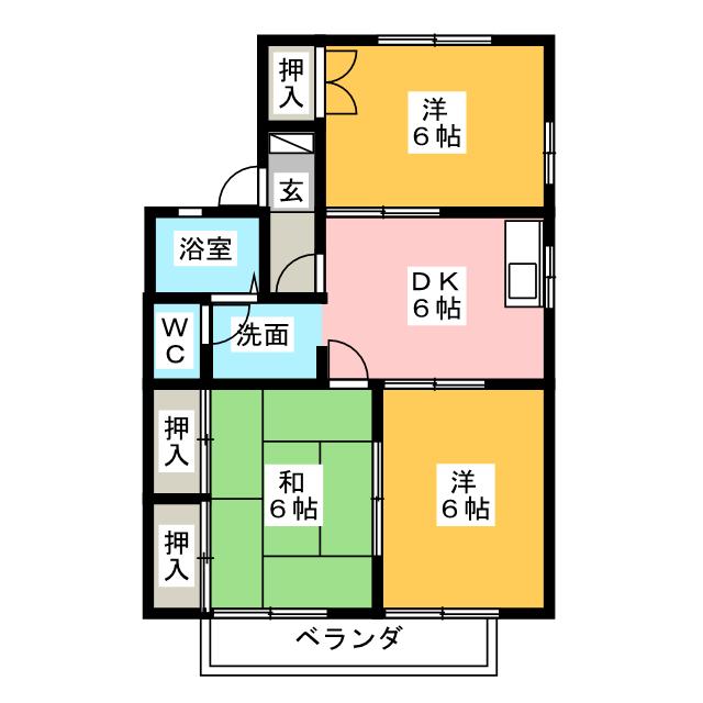 イズミ　Ａの間取り