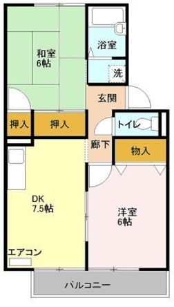 さいたま市西区大字佐知川のアパートの間取り