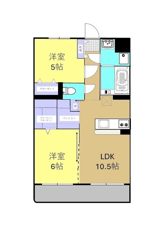 （仮称）Y＆M長田1丁目の間取り