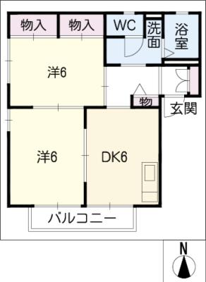 サンハウス　Ｃ棟の間取り