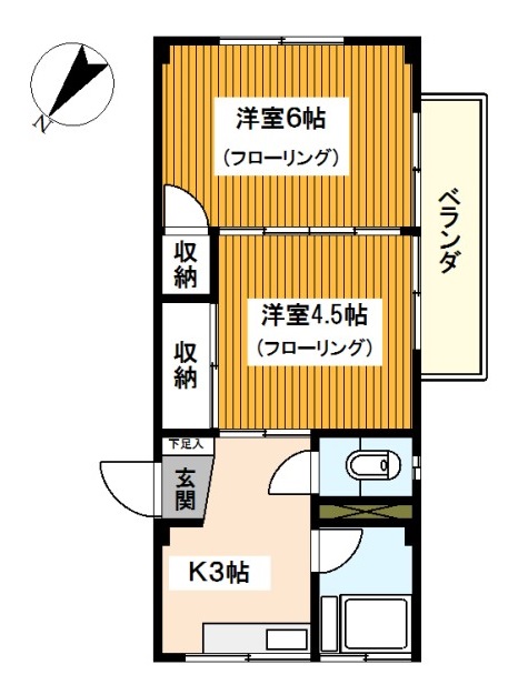 横浜市中区赤門町のマンションの間取り