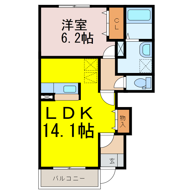 アリエッタ岩瀬IIの間取り