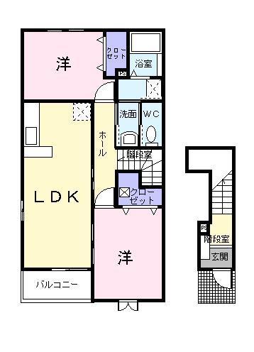 ラフレシールＡの間取り