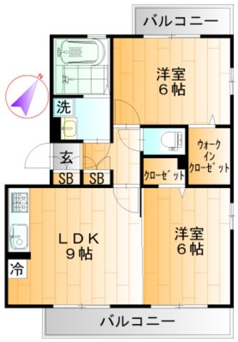 足立区本木のアパートの間取り