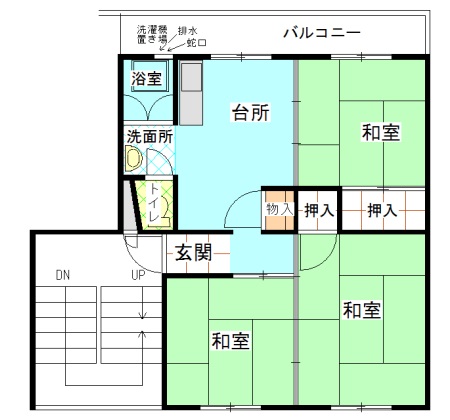 公社賃貸SMALIO 牧野Ｂの間取り