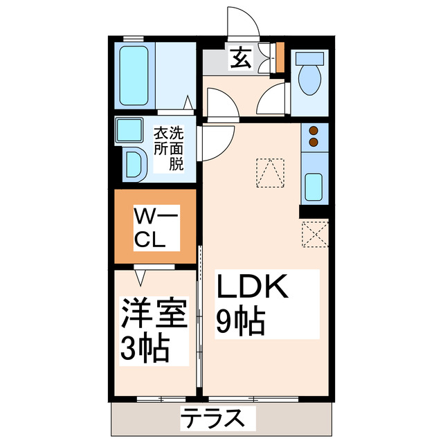 菊池郡菊陽町大字原水のアパートの間取り