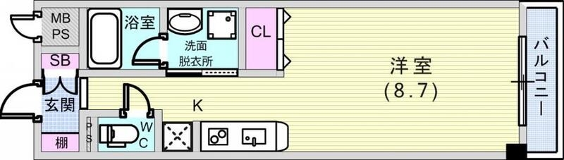 エル・セレーノ石屋川の間取り