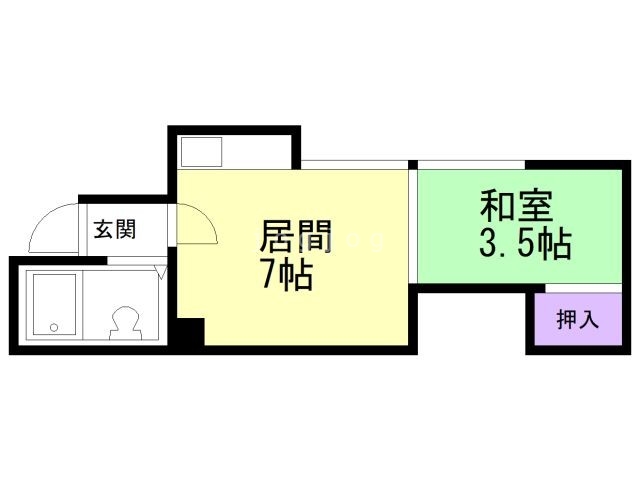 コーポ大国の間取り