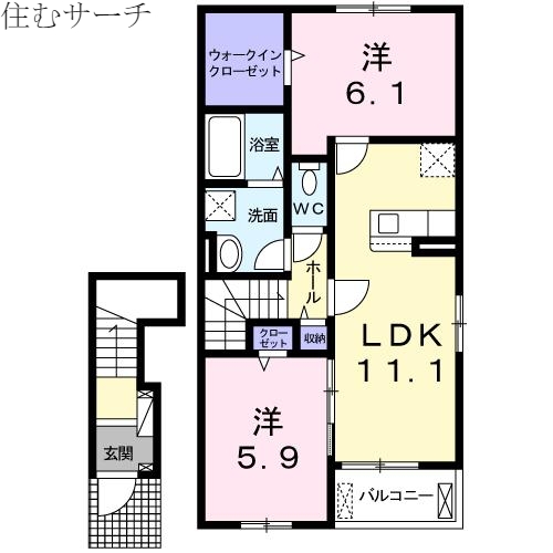 ハーモニーＳＡＫＵＲＡの間取り