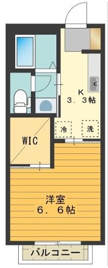 八王子市大横町のアパートの間取り