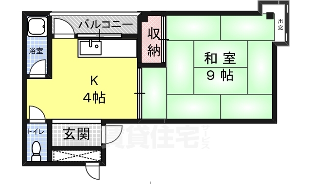 【大津市中央のマンションの間取り】