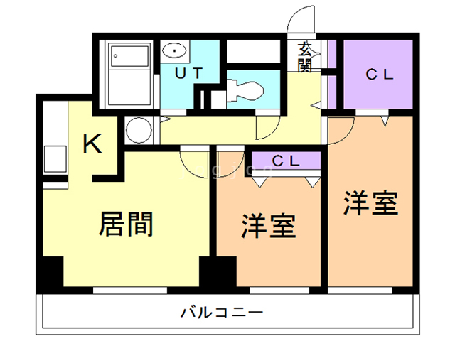 レジディア大通西の間取り