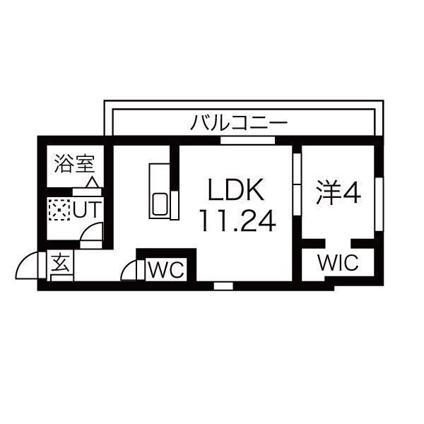 名古屋市南区鶴田のアパートの間取り