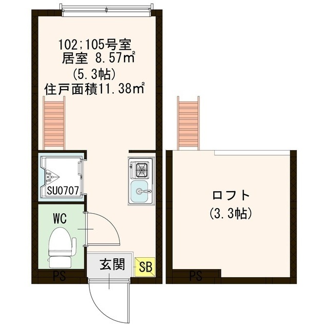 ＣＦハイツ和田の間取り