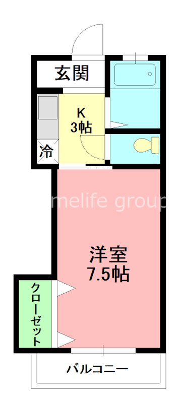 南足柄市狩野のアパートの間取り