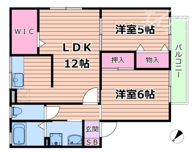 COURT以和貴Iの間取り