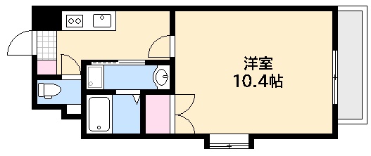 広島市西区三篠北町のマンションの間取り