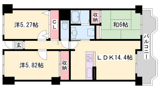 シャトーブランシェの間取り