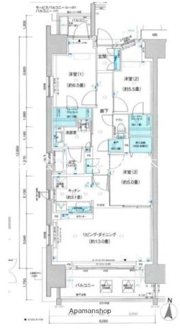 クレストシティ木場の間取り