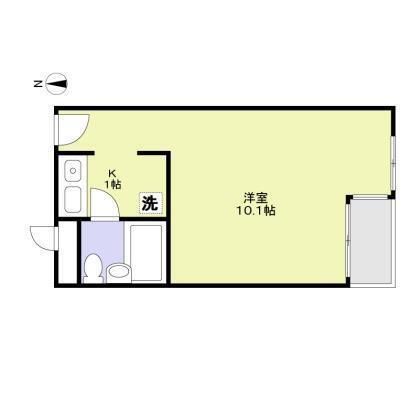 神戸市中央区港島中町のマンションの間取り