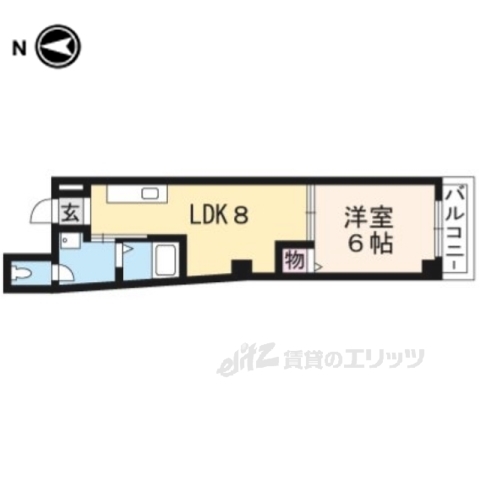 大津市長等のマンションの間取り