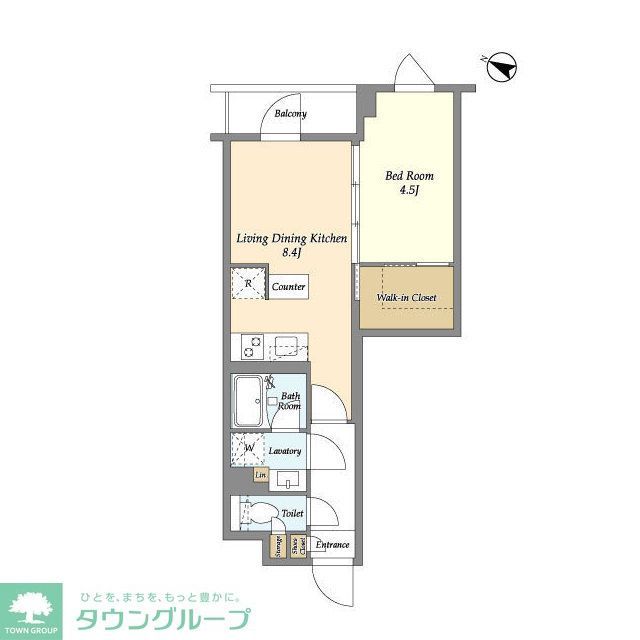 杉並区和田のマンションの間取り