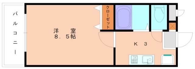 【福岡市東区三苫のマンションの間取り】