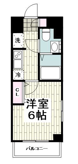 【横浜市磯子区磯子のマンションの間取り】