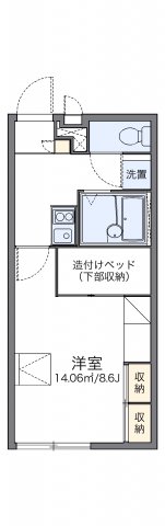 レオパレス檜木並の間取り