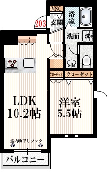 （仮）八幡山1丁目メゾンの間取り