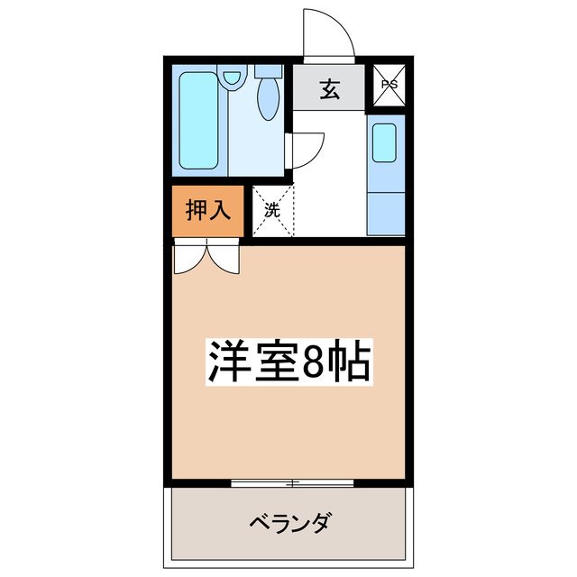 松本市出川のマンションの間取り