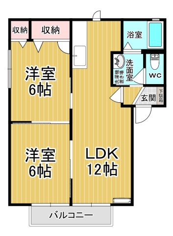 ラフォーレ・シャンポールAの間取り