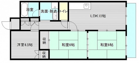 リアライズ富士見町の間取り