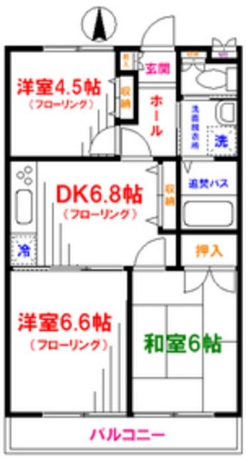 ペイサージュ三鷹の間取り