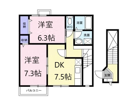 ヴィオラの間取り